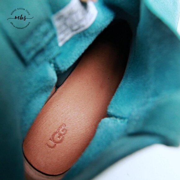 UGG Classic Unlined Mini Perf Boots Blue Women 7 - Picture 14 of 16